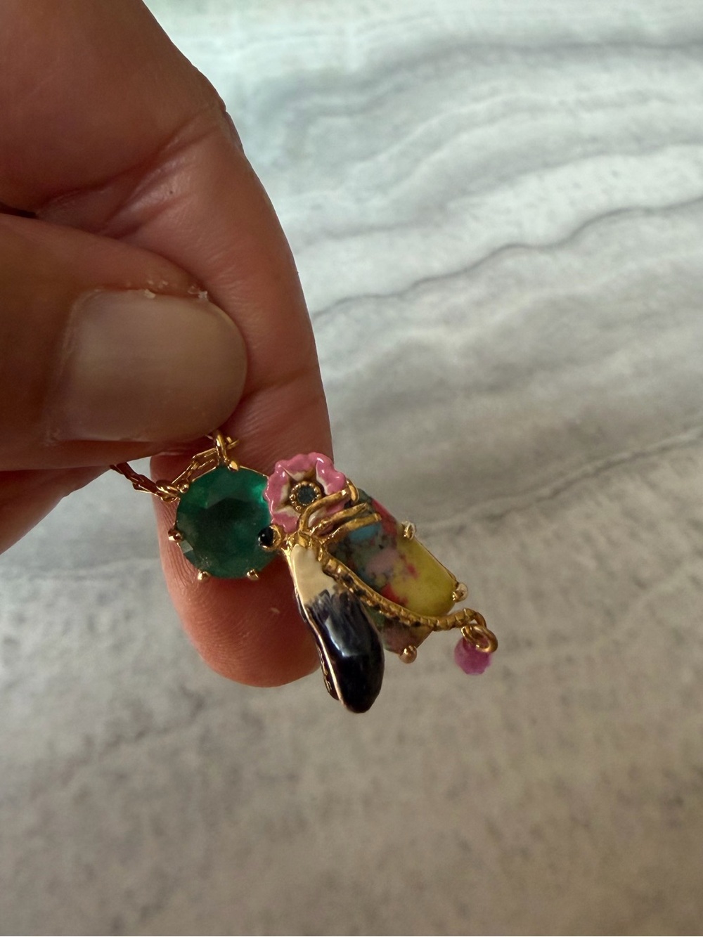 Les Nereides Ostentatious Obscurity Dragonfly Necklace - Picture 6 of 6